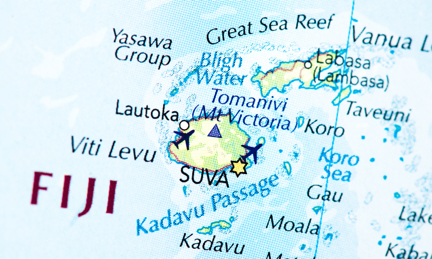 fiji map fiji bible